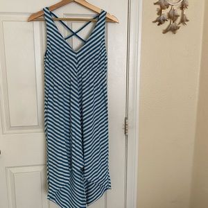 Blue stripped dress